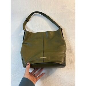 Rebecca Minkoff Olive Green Leather Hobo Shoulder Bag